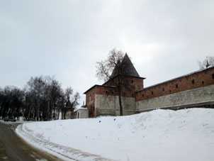 Alcázar de Zaraysk por fuera.