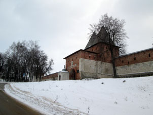Alcázar de Zaraysk por fuera.
