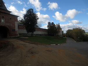 Kremlin (alcázar) de Zaraysk en el verano.