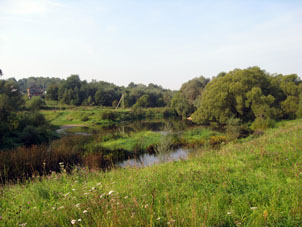 Río Protvá en el norte de la provincia de Kaluga´.