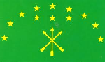 Bandera oficial de la República de Adyguea