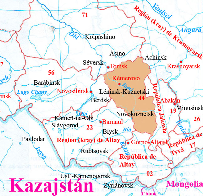 Situación de Kémerovo