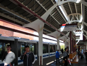 Estaci&oacute;n "Timiry&aacute;zevskaya", fin de la ruta.
