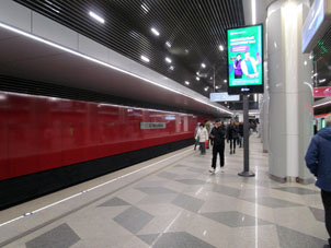 Estación Nekrásovka (Некрасовка) de la Línea Nekrásovskaya (Некрасовская) del Metro de Moscú.
