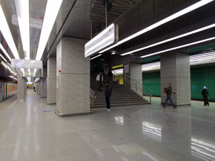 Estación Nizhegoródskaya (Нижегородская) de la Gran Línea Circular (Tercer Circuito de Transbordo) y de la Línea Nekrásovskaya (Некрасовская) del Metro de Moscú.