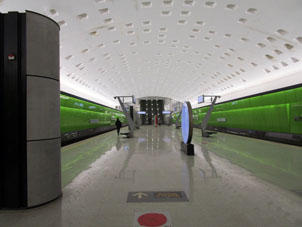 Estación Novomoskóvskaya (Новомосковская) de la línea Tróitskaya del Metro de Moscú