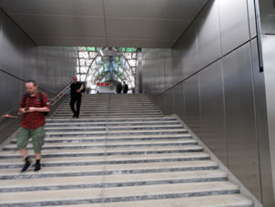 Estación Novoperedélkino de la línea Kalíninsko-Sólntsevskaya del Metro de Moscú.