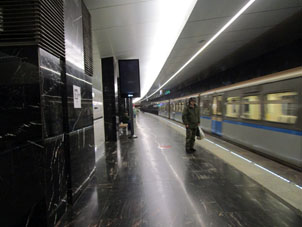 Estación Pyátnitskoe shosse (Пятницкое шоссе) de la línea Arbatsko-Pokróvskaya del Metro de Moscú
