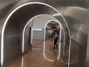 Estación Rízhskaya (Рижская) de la Gran Línea Circular (Tercer Circuito de Transbordo) del Metro de Moscú.