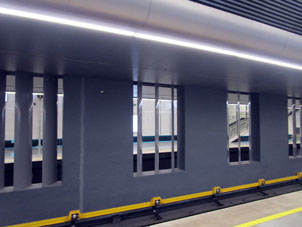 Estación Tekstílschiki (Текстильщики) de la Gran Línea Circular (Tercer Circuito de Transbordo) del Metro de Moscú.