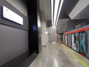 Estación Tekstílschiki (Текстильщики) de la Gran Línea Circular (Tercer Circuito de Transbordo) del Metro de Moscú.