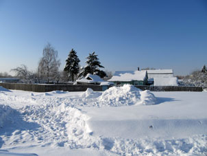 Nieve en Moscú.