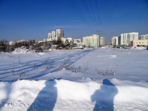 Nieve en Moscú.